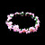  Pink Flowers Flower Girl Garland/Headpiece