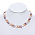  élégant collier de perles 3 couleurs - 17 pouces