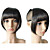  Clip in Lovely Synthetic Neat Bang with Temples - 4 Colors Available