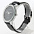  Pair of PU 981 Analog Quartz Wrist Watches (Black)