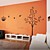  Tree and Bird Cage Wall Stickers (1985-P59)