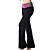  yoga y aeróbicos de los deportes mujer pantalones de desgaste (negro)