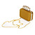  Faux Leather With Gold Hardware Evening Bag/Clutch (More Colors)