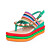 Canvas Platform Sandals With Chain (More Colors)