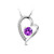  Heart Design Crystal Necklace