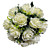  Ivory Satin Rose Bridal Bouquet