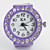  Women's Alloy Analog Ring Watch with Diamond (Assorted Colors)