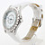  Women's Fashionable PU Analog Quartz Wrist Watch (White)