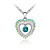  Colorful Heart Shaped Crystal Necklace