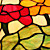 CORAM - Lustre Tiffany Floral com 2 Lâmpadas