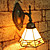  POMONA - Muurlamp Tiffany Stijl met 1 Lamp