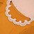  chiffon lantaarn mouw kant sweep overhemd