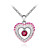  Colorful Heart Shaped Crystal Necklace
