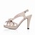  in pelle stiletto tacco sandali / piattaforma con parti arco / scarpe da sera