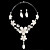  elegante, stilvolle Damen Schmuck-Set, einschließlich Kette und Ohrringe