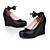  PU Leather 8cm Wedge Sweet Lolita Shoes