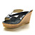  Patent Leather Wedge Heel Slippers / Platform Party Evening Shoes (More Colors Available)
