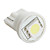  T10 5050 SMD LED White Light Bulb for Car (DC 12V, Set of 10 pcs)