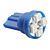  t10 bombilla 0.5W luz LED azul para coche (12V DC, 4-pack)