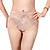  Chinlon Boyshorts Medium Waist Shaper Briefs With Printing/Lace