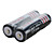  Batterie ricaricabili Li-ion UltraFire BRC 18650 3.7V 4000mAh (2 pezzi) - Nero