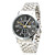  Pair of Casual Alloy Analog Quartz Couple Watches with Black Face (Silver)