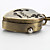  unisexe en forme de coeur en alliage à quartz analogique trousseau montre (bronze)