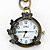  mariposa unisex de aleación de cuarzo analógico llavero reloj (de bronce)