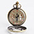  Women's Roman Numerals Style Mechanical Analog Pocket Watch (Bronze)