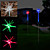  2 LED con energía solar estrella de juego flexible de jardín, la luz que cambia de color