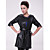  3/4 Sleeve Collarless Party/ Career Lambskin Leather Coat With Belt (More Colors)