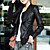  Long Sleeve Turndown Collar Party/ Career PU Jacket With Pockets  (More Colors)