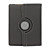  Twill Style Pen Inserted Protection to Rotating Case for New iPad(Dark Gray)
