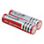  Batterie ricaricabili UltraFire Li-ion BRC 18650 3.7V 3000mAh, pacco da 2 - Rosso