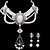  Luxurious Alloy Elegant Rhinestone Wedding Jewelry Set Including Tiara,Necklace,Earrings