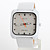  Women's PU Analog Quartz Wrist Watch (White)
