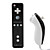  dual-color motionplus remoto y el Nunchuk de Wii / Wii U (blanco y negro)
