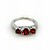  Luxurious Cubic Zirconia Platinum Plated Three Square Cut Shape Fashion Ring (More Colors)