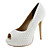  Fabric Stiletto Heel Peep Toe / Pumps Wedding / Party Evening Shoes
