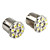  1156 9-LED 1206 SMD lumière blanche de voiture lampe led (2pcs, 12V DC)