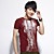  flor impressa algodão mens t-shirt