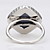  Gorgeous Crystal 18K Plated Gold Black Stone Fashion Ring