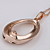  18K Gorgeous Fashion Rhinestone Alloy Elliptic Necklace