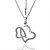  18K Gorgeous Fashion Rhinestone Alloy Kiss Heart Necklace (More Colors)