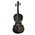  Kinglos - (HB-1303) Golden Flower Design Solid Spruce Violin Outfit in Black (Multi-Size)