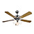  Contemporary Wooden Blades Hugger Ceiling Fan Lights with 3 Lights White Shade