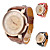  Fashionable Unisex's PU Analog Quartz Wrist Watch (Assorted Colors)