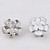  18k mote rhinestone aluminiumsfelger blomst form øredobber (flere farger)