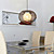  60W Comtemporary Wood Pendant Light Round Design