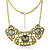 prachtige vierkante snit strass legering ketting (meer kleuren)